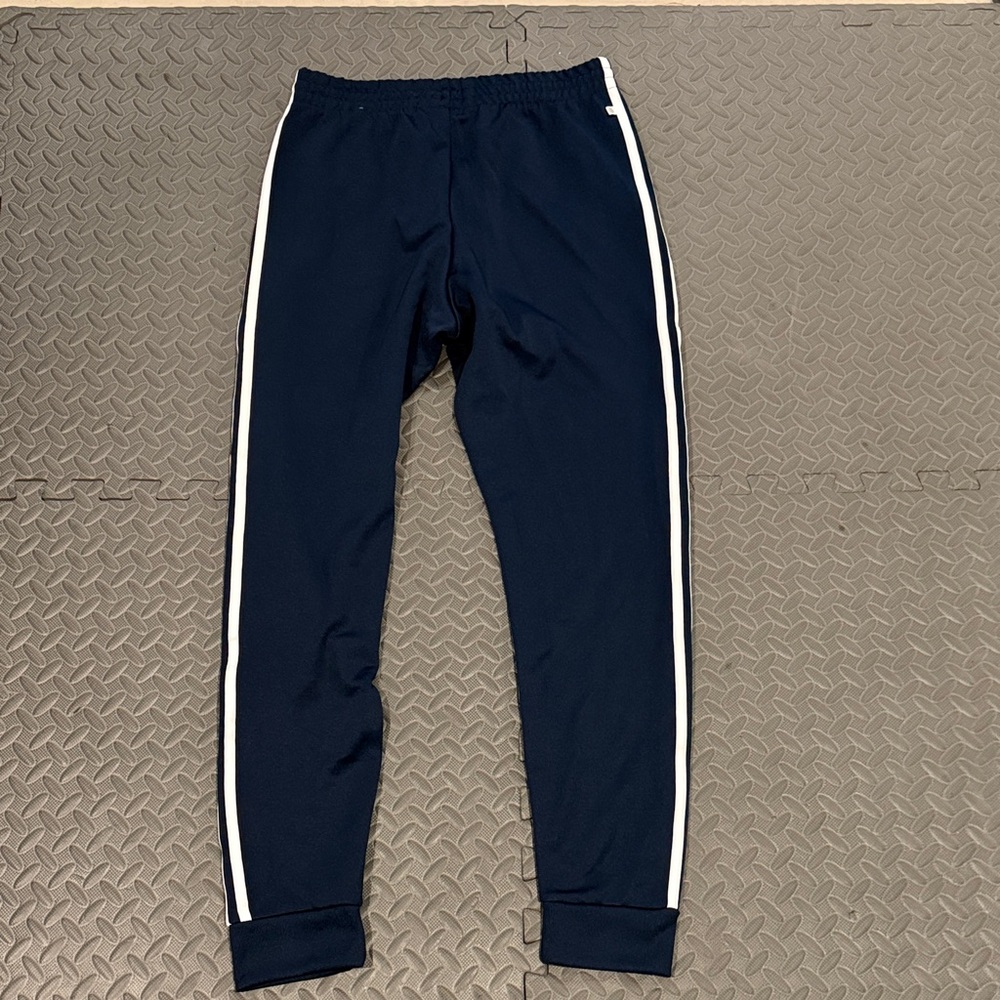 adidas Navy Blue Sweatpants with White Stripes- Brand New without tags - Picture 3 of 3
